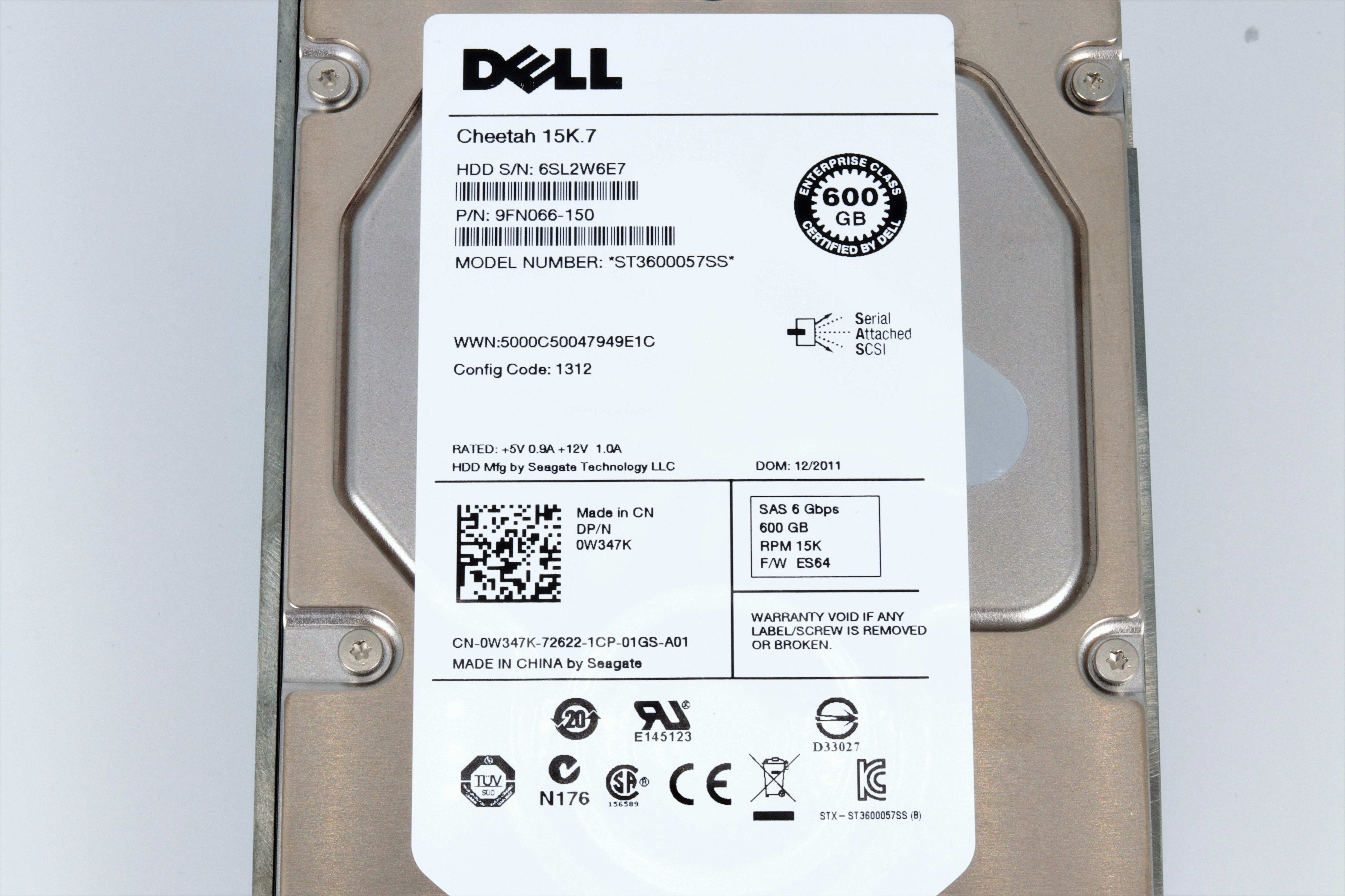 DELL 2.5 600GB SAS 6 Gbps 15K