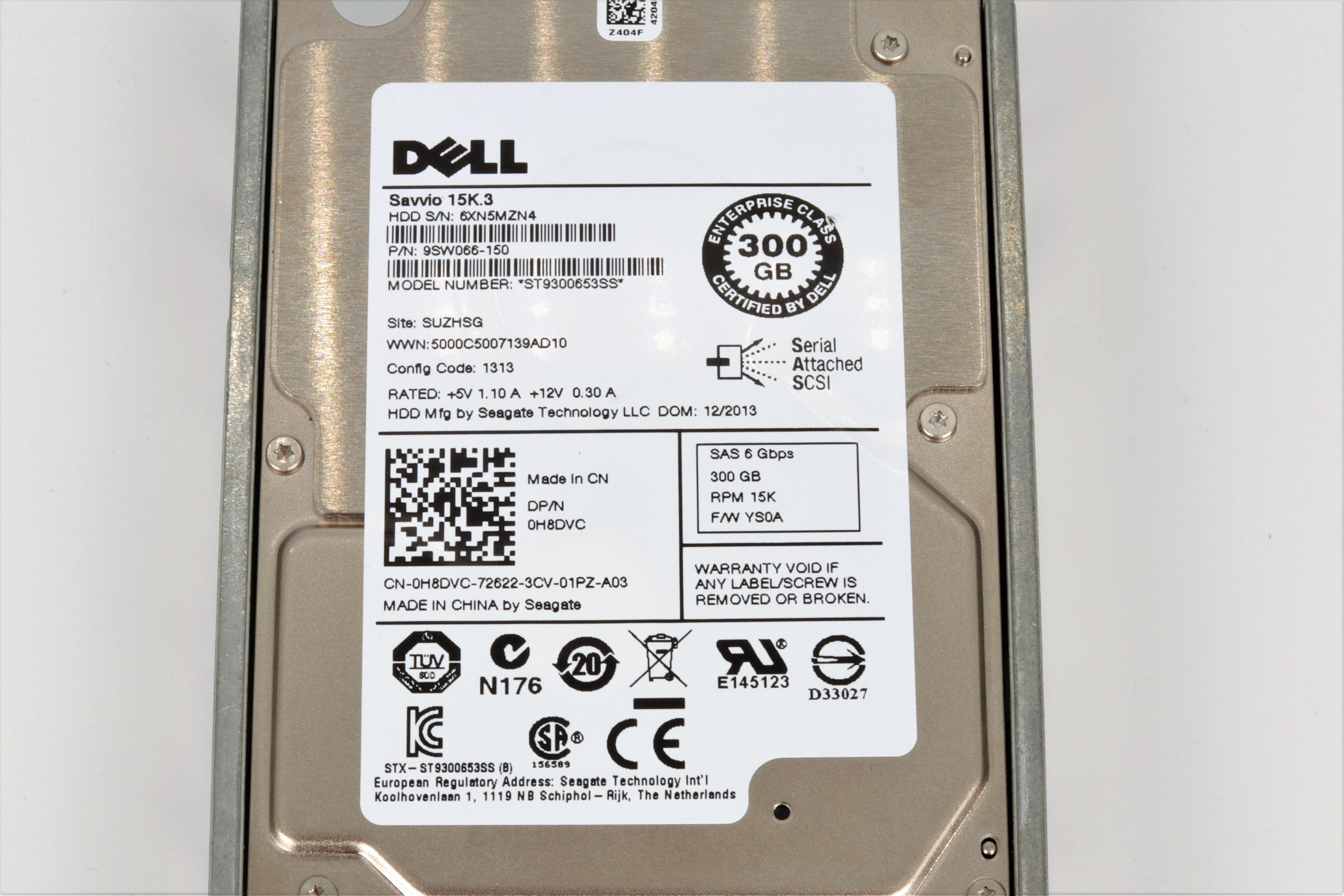 DELL 2.5 300GB SAS 6 Gbps 15K