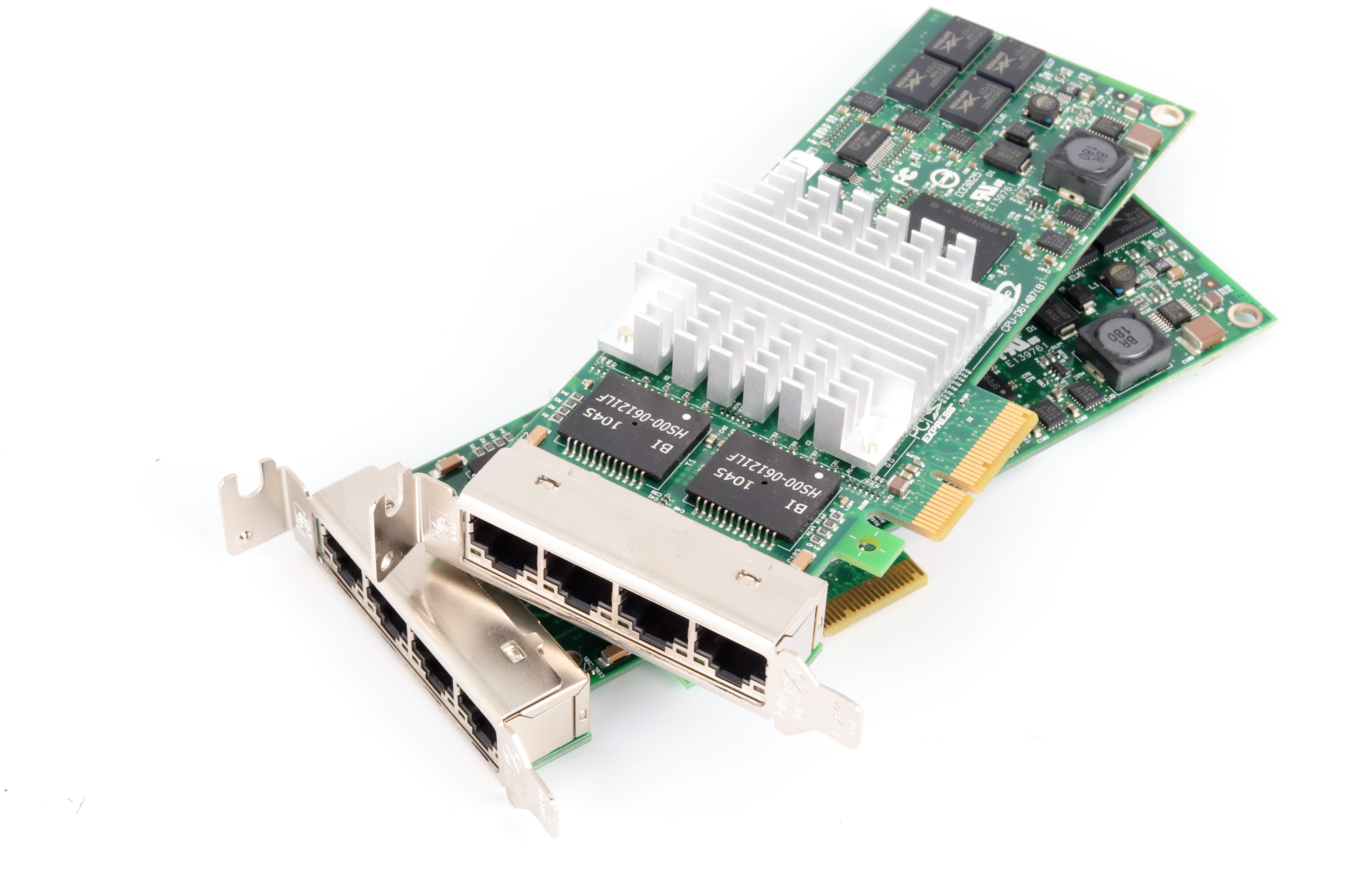 HP NC364T PCI-E QUAD PORT GB-E ETHERNE NIC SERVER ADAPTER