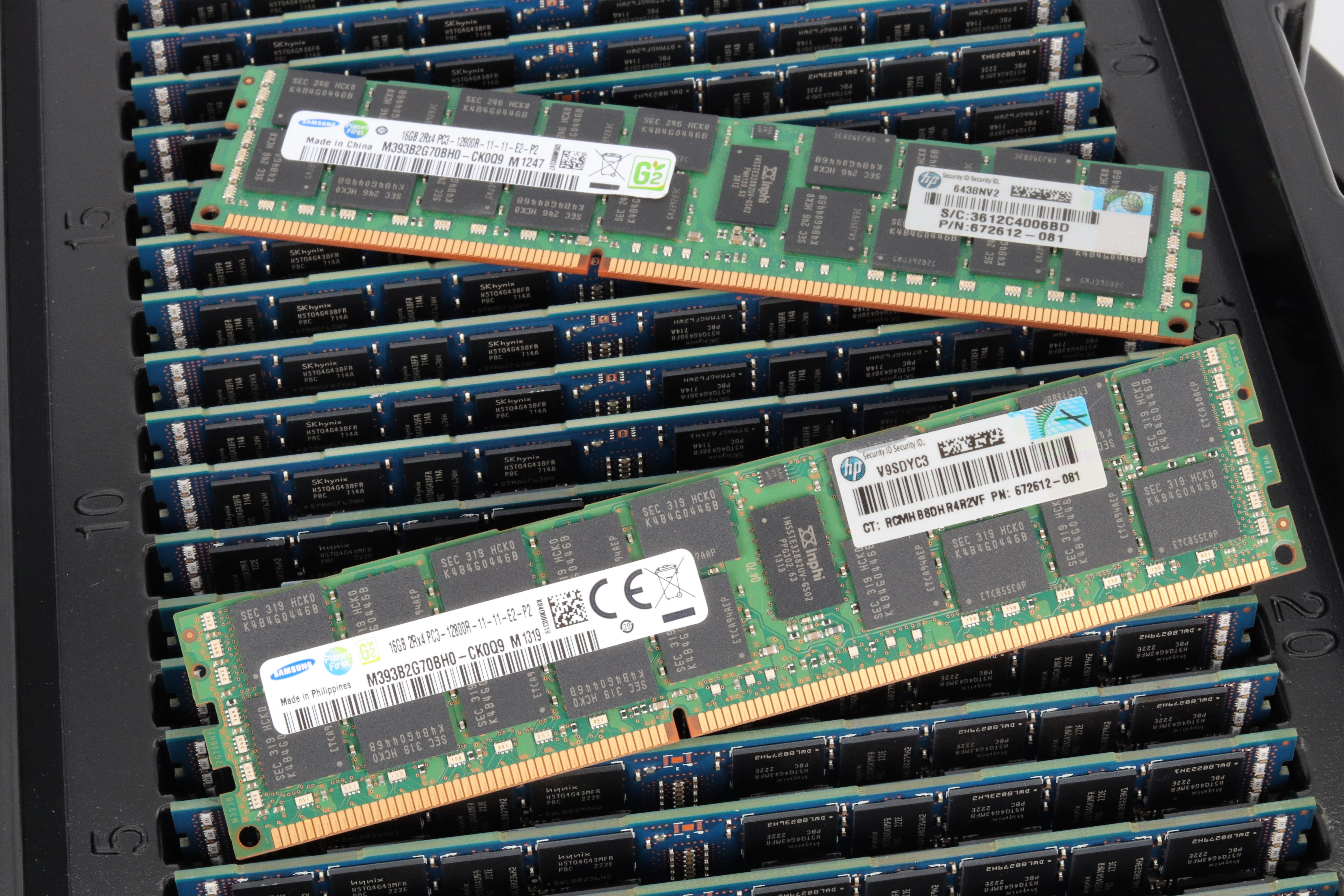 HP 16GB 2Rx4 PC3-12800R DDR3-1600